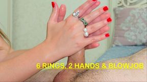6 Rings, 2 Hands: Close up Blowjob for Connoisseurs