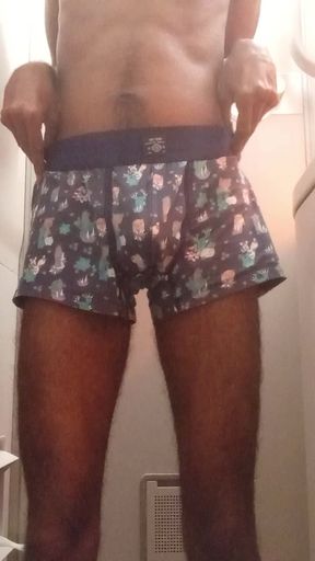 Jim jerk off naked in an airplane lavatory and explode a huge load