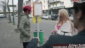 Busty Blonde Marina Teases in Public