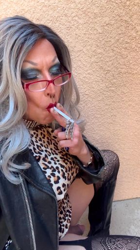 Powerful moment from &quot;Beautiful Blonde Marilyn Smoking Fetish Getting Ready Tease&quot;