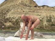 NAKED YOGA for BETTER SEX at the BEACH! #3