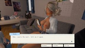 Hentai Game - Yellow Hair College Gyaru Sex Scenes - Summer Hangout Spot Secret After College Spent with Gyarus