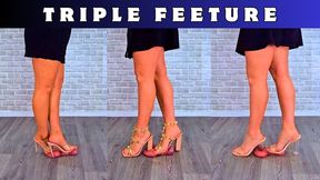 T10. Smushing Your Cock & Balls Under Three Pairs Of My Vacation Heels - Body Cam - CBT Trample Trampling Crushing Crush Standing Ballbusting Shoe Foot Feet Heel Heels Stiletto Domination Fetish