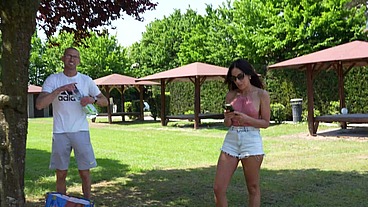 Lesbian fisting and anal foursome behind the camera