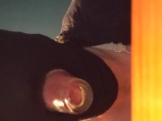 Slave gets Bimbo Lips with Shot Glass