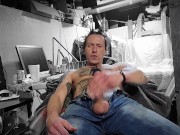 BEERMUNKIE TATTOOED WHITE BOY PUNK JERKS HIS HIGH COCK KINKY CLOUDY CLOSE UP IM GONNA CUMSHOT