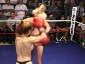 Topless Female Boxing