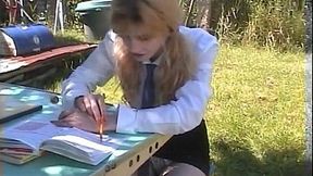 French beauty loves double penation