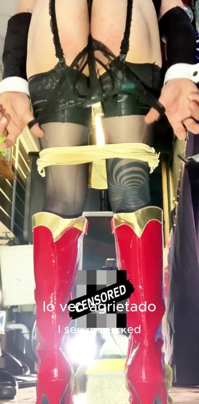 Cute Femboy Stretches Ass to Take Huge Dildo!