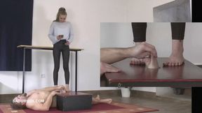 Bonnie Dolce gives a happy anding cbt to his slave PP mp4