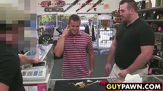 Fit blonde dude gets his tight ass rammed by a big dick