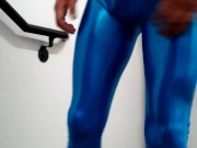 bulge lycra bodysuit boner