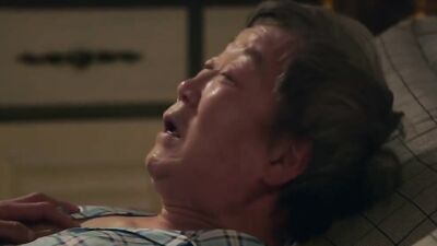 Asian Chae Min-Seo on her knees sucking dick