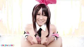 ”Blablabla just put your boobs around that shaft slutty Iroha Tsubaki”