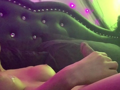 Shemale tranny enjoying solo masturbation