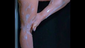 College Babe'_s Soapy Shower: Big Ass Bouncing &amp_ Bubbles