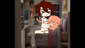 Femboy catboy is fuckes by a brunette fellow.