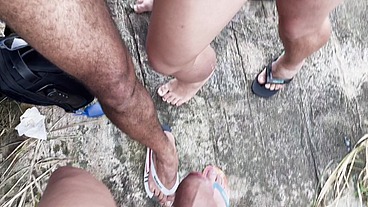 ORGIA BAREBACK NA TRILHA DA PRAIA DE PINHO BALNEARIO CAMBORIU - PARTE 2