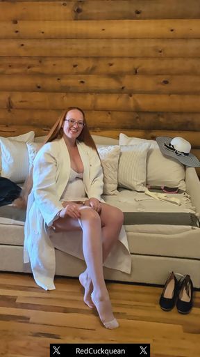 Dressing for the Day Tease - From Classic Foundation Wear to Retro Summer Outfit with Girdle Bra Stockings and Heels