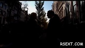Favourable dude gets his dick sucked hard by an amsterdam