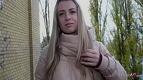 Slim Office Girl Adriana Sweetblonde Pick Up For Casting Fuck In Berlin