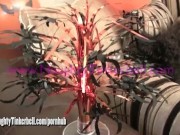 Filthy blonde Naughty Tinkerbell orgasms with extreme insertion toys beads