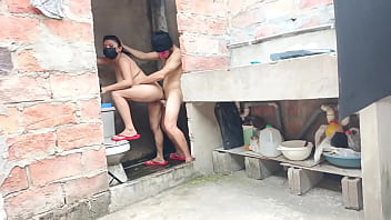 I finally got to suck my neighbor&#039_s cock while he was showering in the neighborhood bathroom! Slum porn. Exclusive video of sucking and fucking in the shower.