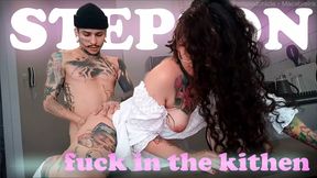 I fuck my stepson in the kitchen after work all day