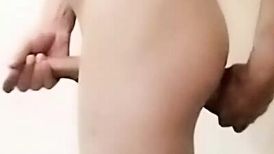 Enjoy with cucumber white dick and slim white body