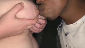 YoungEnglishBBW BBC Nata4sex licking sucking my hard nipples