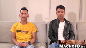 MachoIO.com - Latin twinks love raw ass fucking in threesome fuckfest adventure