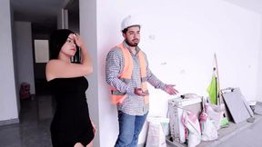 I Seduce an Architect in a Very Small Dress to Make Him Cum in My Pussy