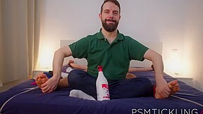 Psm Tickling - Cute Straight Hunk Jose Restrained For Intense Sole And Pit Session With Cute Guy
