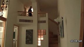 Young dude destroying 18-years old horny girl'_s pussy
