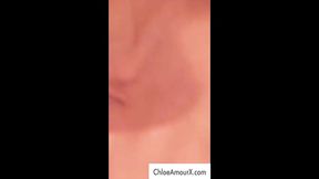latina chloe amour plays with her pussy