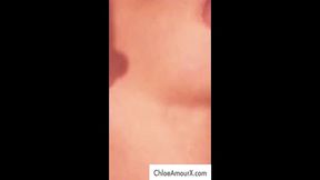 latina chloe amour plays with her pussy