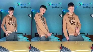 Watch Me Stroke My Huge Nine Inch Cock Until I Explode