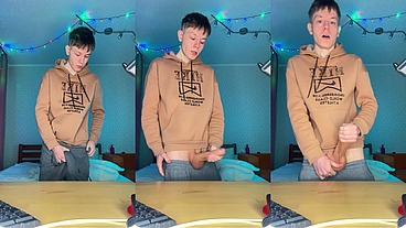 Watch Me Stroke My Huge Nine Inch Cock Until I Explode