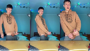 Watch Me Stroke My Huge Nine Inch Cock Until I Explode