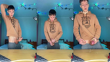Watch Me Stroke My Huge Nine Inch Cock Until I Explode