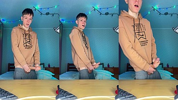 Watch Me Stroke My Huge Nine Inch Cock Until I Explode