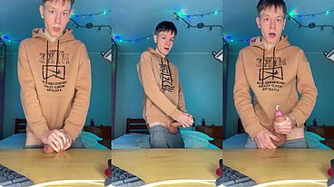 Watch Me Stroke My Huge Nine Inch Cock Until I Explode