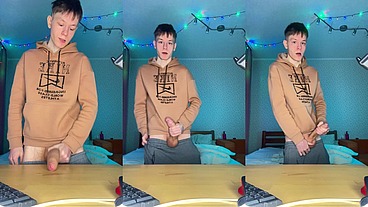 Watch Me Stroke My Huge Nine Inch Cock Until I Explode