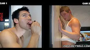Three Hung Twinks Go Crazy at the Glory Hole Stall – Alexander, Garrett Shawn – 18+