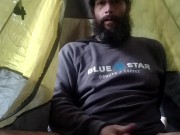 Jacking off for you. Request: Can somebody please come stroke my cock at camp