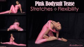 Pink Bodysuit Tease Stretches and Flexibility - wmv version