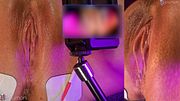 Extreme Close Up: Pussy Bulges and Pulses Watching VR – High-Speed #5