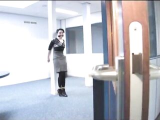 Office Sweetheart Cuffed and Cleavegagged