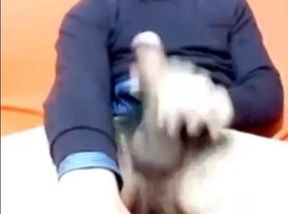 Big Cock Italian Guy Strokes on Webcam