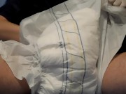 insert cahteter na diaper pee with catheter